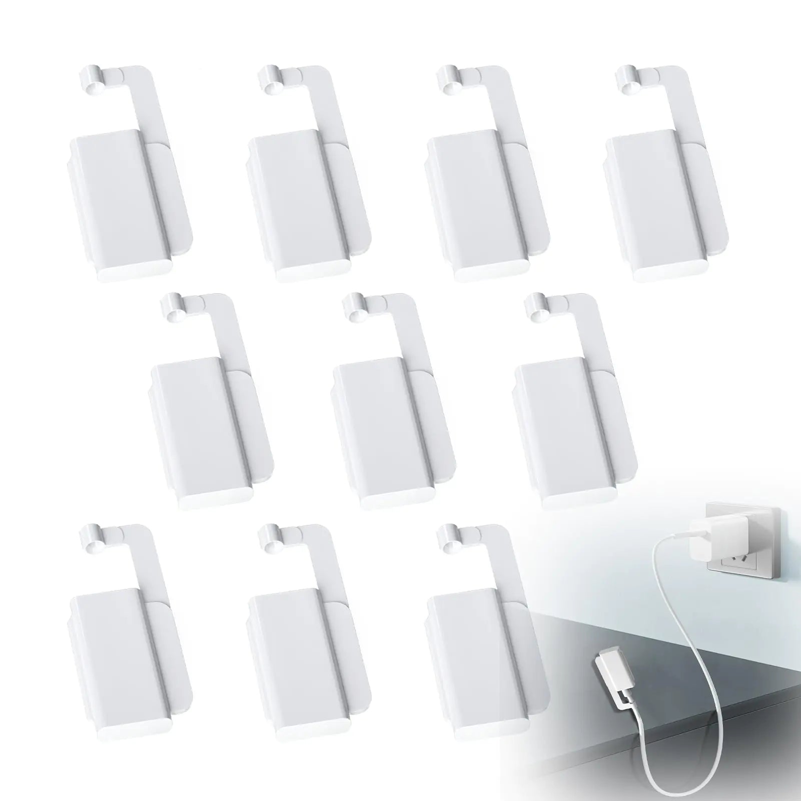 YENOVO Baby Proof Cord Cover (10 Pcs) Mobile Phone Charging Cable Interface Protective Cover Prevent Baby from Touching Charging Cable End