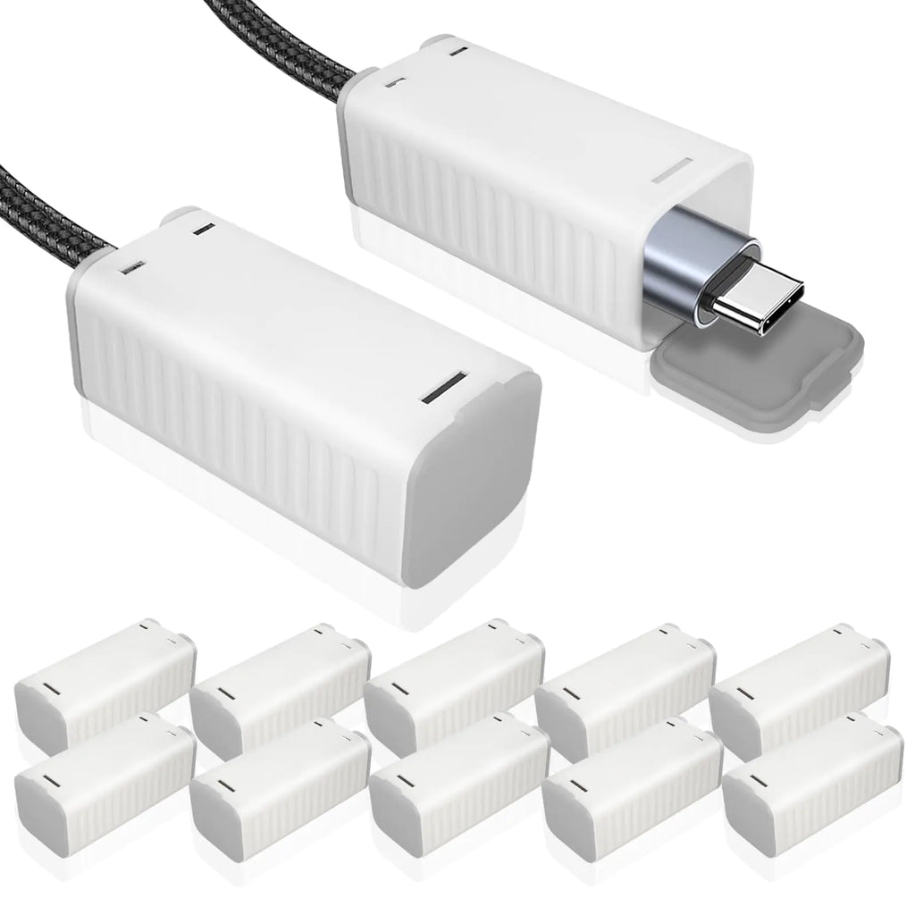 FYY Baby Proof Cord Cover - 12 Pack Childproof USB Charger Cords Covers Universal Baby Safety Power Outlet Protector Covers Electrical Safety Baby Proofing Products